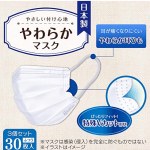 【3個セット】アイリスオーヤマ マスク 不織布 日本製 やわらか ふつう 30枚入