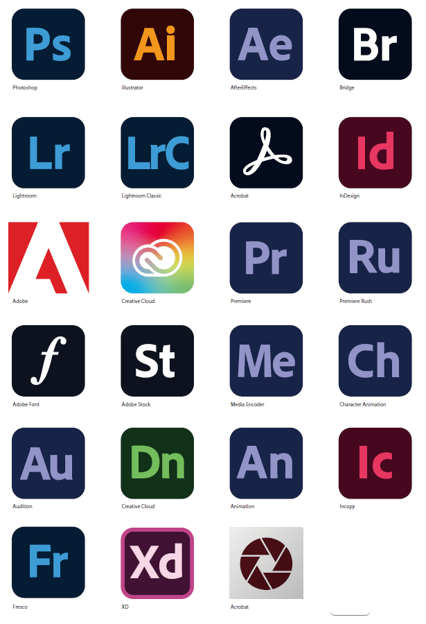 adobe icons
