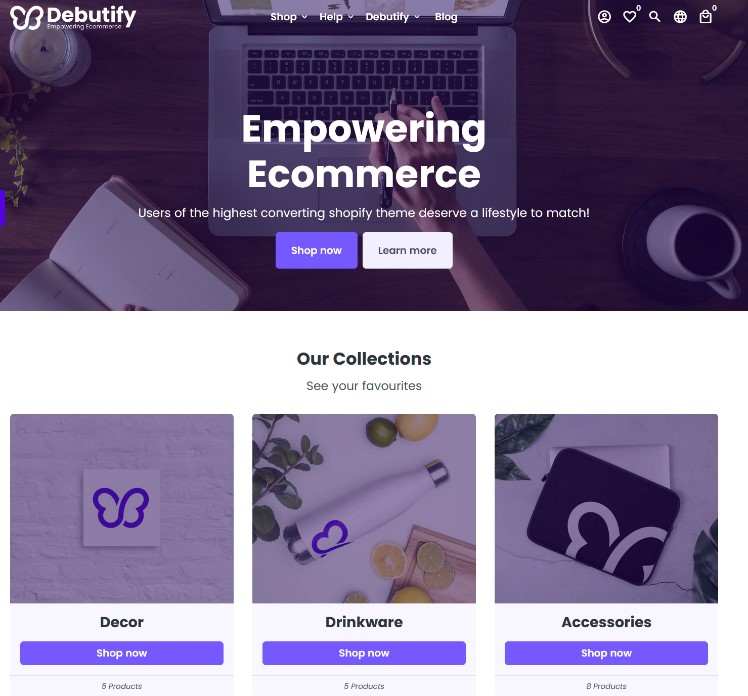 Debutify demo