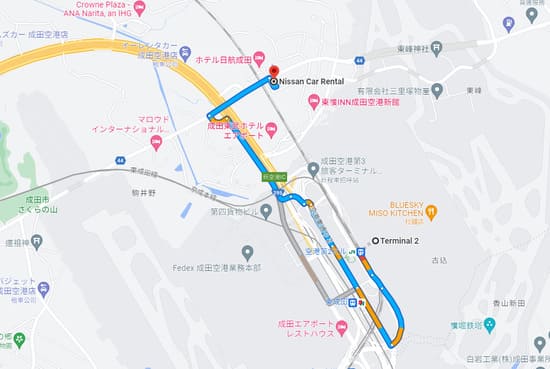 Nissan Car Rental 成田機場