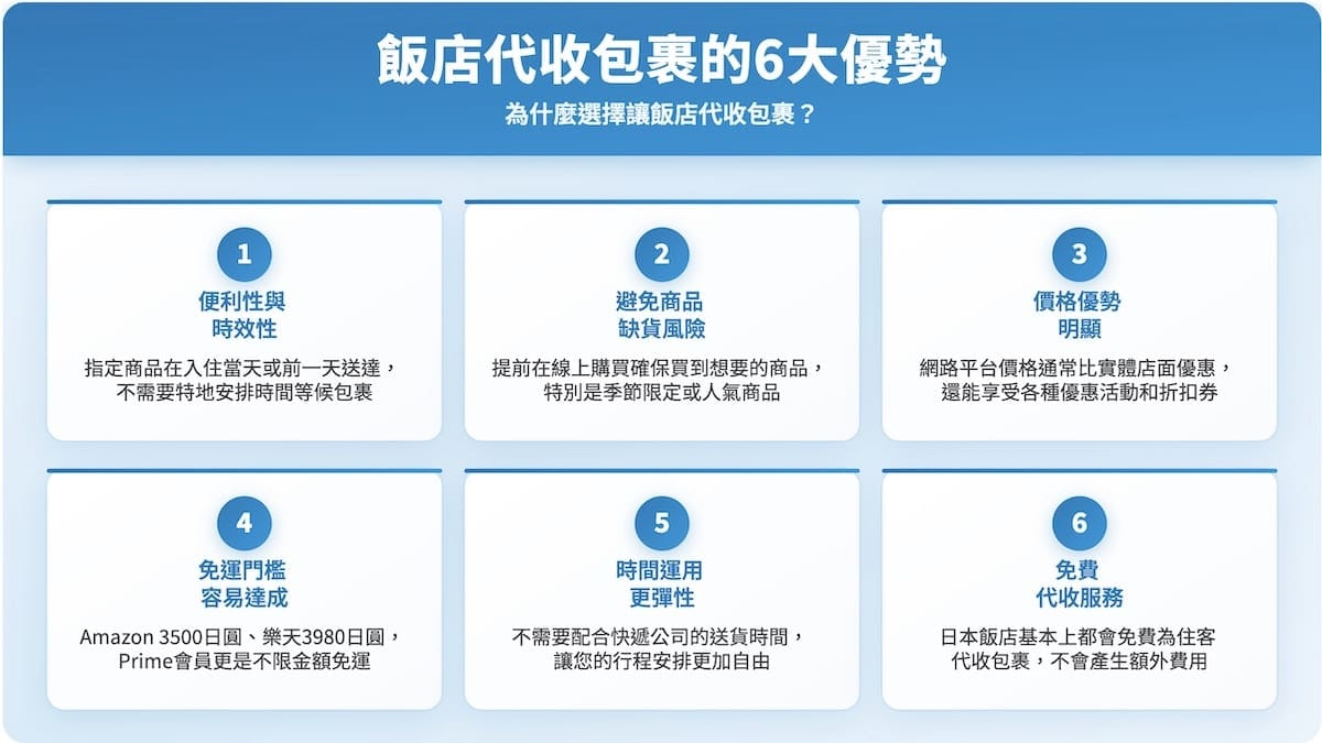 飯店代收包裹的六大優勢