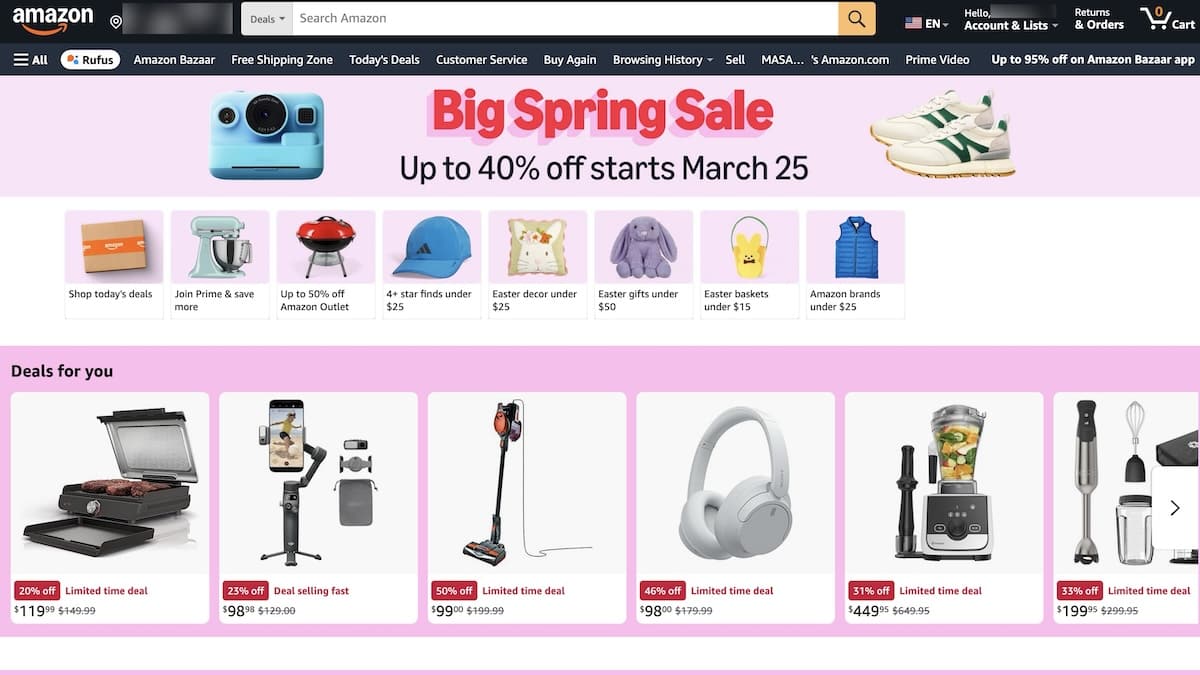 Amazon Big Sprig Sale