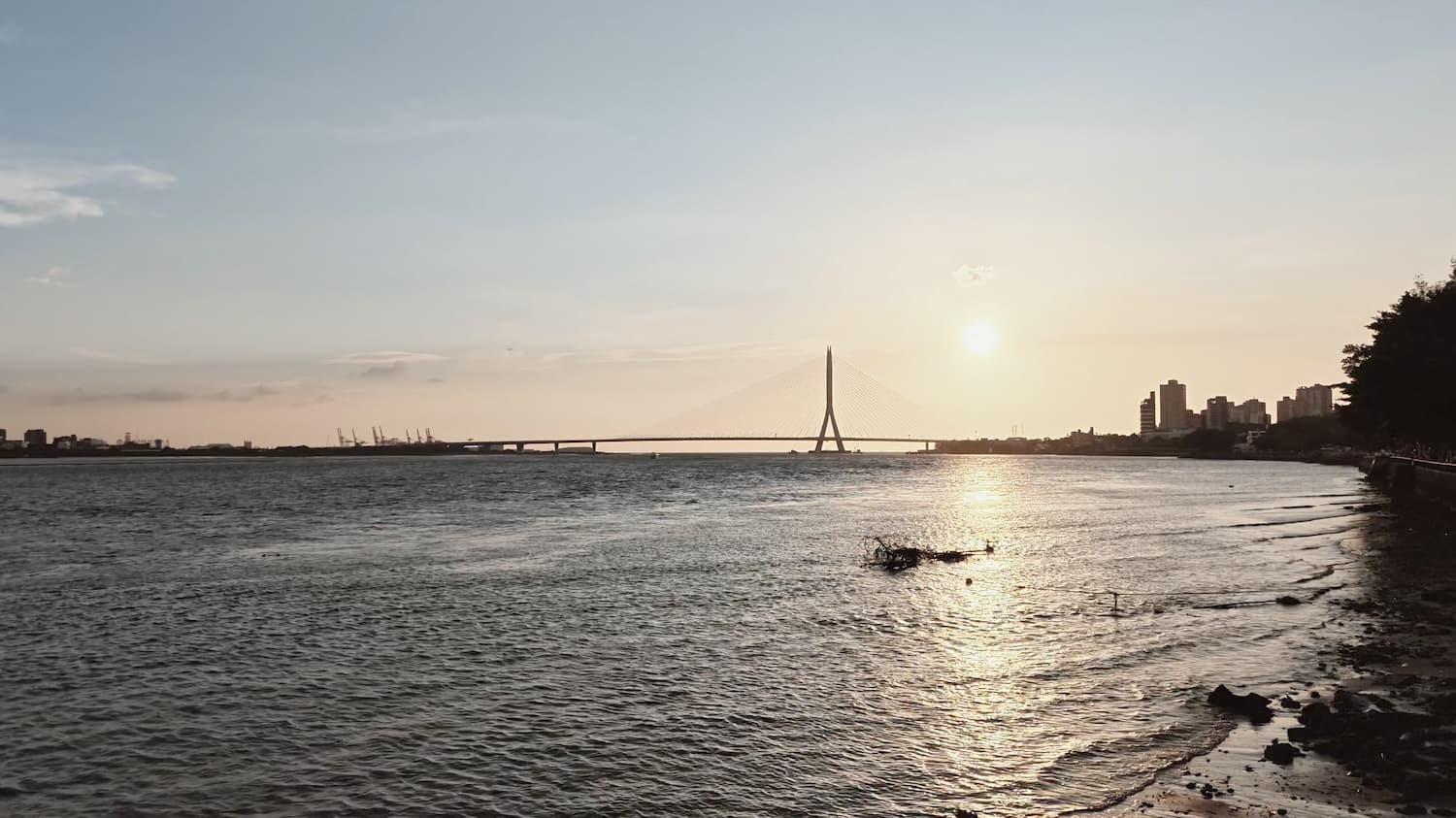 Leica Chrome 拍的淡水夕陽