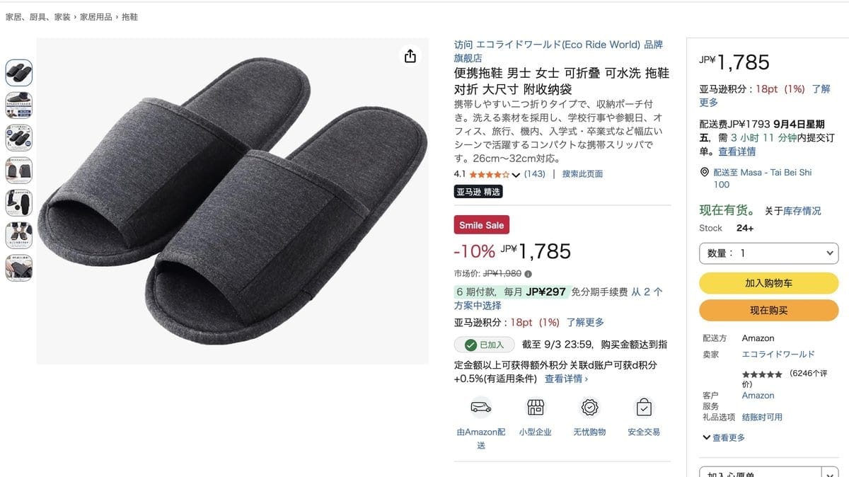 Eco Ride World 摺疊拖鞋