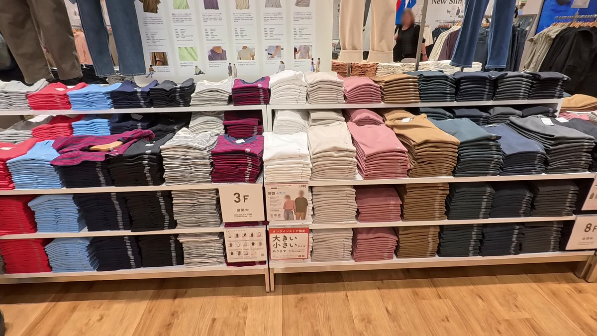 UNIQLO銀座店的T恤