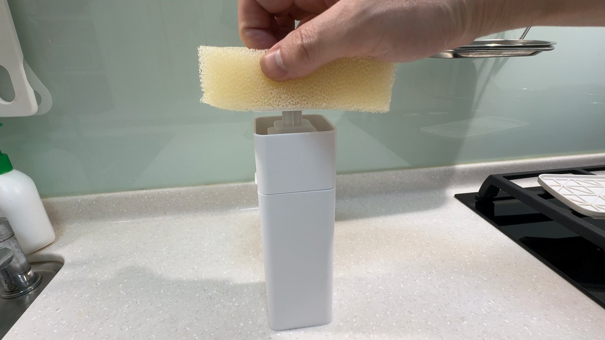 山崎實業 tower 單手按壓瓶 5213（Masa 實際使用的照片）