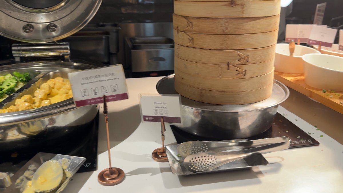 桃園機場貴賓室的餐點